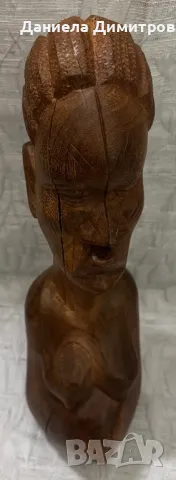 Фигура на бюст от дърво масив, снимка 5 - Статуетки - 50431603