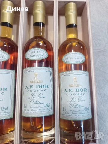 Колекционерски сет A.E. Dor "Les Crus Collection" в оригинална дървена кутия, снимка 3 - Антикварни и старинни предмети - 53438400