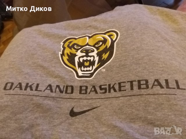 Oakland Golden Grizzlies маркова тениска баскетбол на Найк размер Л , снимка 6 - Баскетбол - 43399142