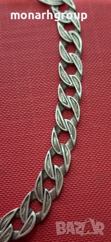 Сребърна гривна, снимка 6 - Гривни - 51967983