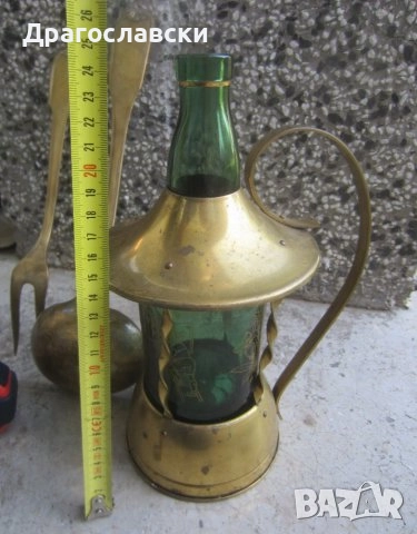 Стари лъжици: стара голяма вилица месинг лъжици, за чай, Музикална бутилка, снимка 14 - Антикварни и старинни предмети - 28884487