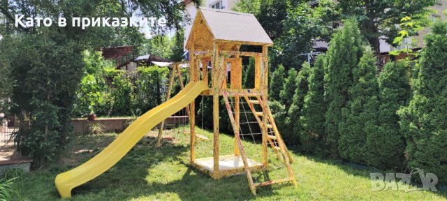 Детска дървена площадка, Детски кът на открито, Съоръжение за игра, снимка 12 - Други - 40508299