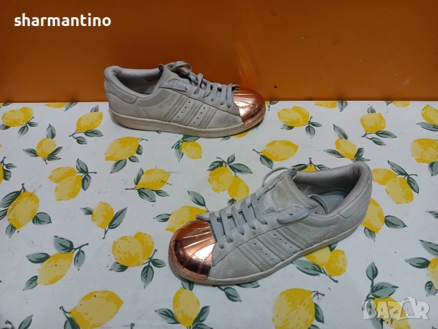 Adidas Superstar N 37,5 кожени, снимка 2 - Маратонки - 53471104