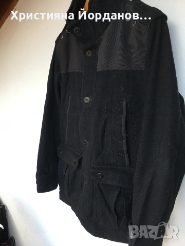 Мъжко зимно яке 60% вълна, М, снимка 8 - Якета - 52998984