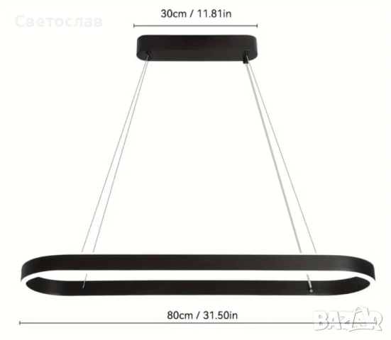 Златна лампа за таван , снимка 3 - Лампи за таван - 52206404