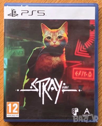 Stray PS5 Playstation 5 Плейстейшън PS диск детска игра котка 