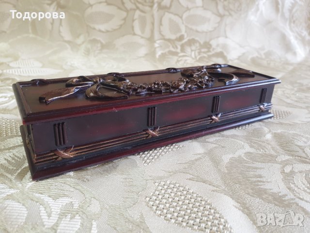 Изящна  кутия/моливник, снимка 3 - Антикварни и старинни предмети - 44115714