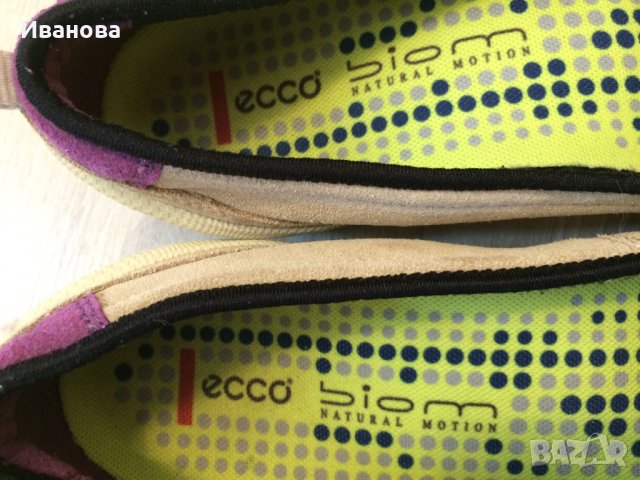 Летни обувки Ecco Biom № 38 - естественна кожа., снимка 4 - Дамски ежедневни обувки - 37373994
