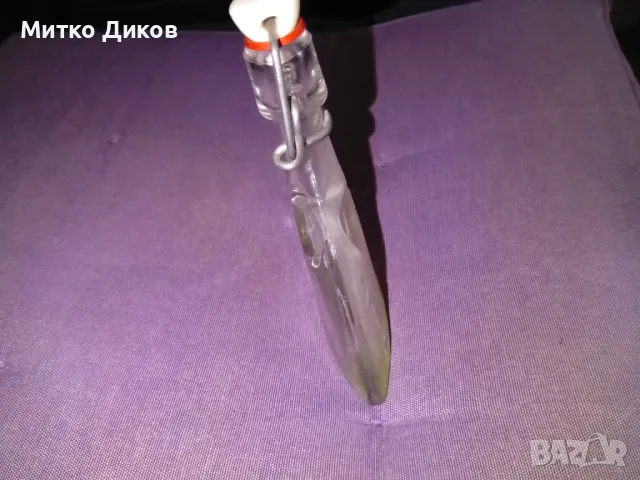 Бутилка за лов и риболов и за  друго винтидж Загреб Н-135мм дебел.25мм и обем 100мм, снимка 3 - Екипировка - 49623955