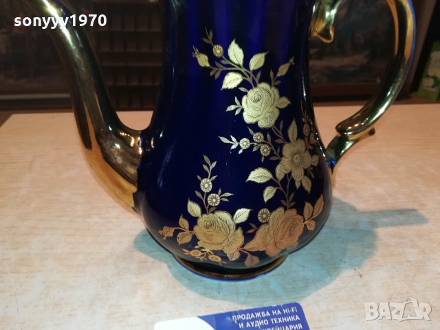 ECHT KOBALT-24 KARAT GOLD-BAVARIA PORZELLAN GERMANY 1411211043, снимка 12 - Антикварни и старинни предмети - 34798235