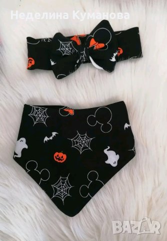 ✨️ Комплект за момиче лента за глава и бандан. Ушиване с размер по ваше желание , снимка 6 - Други - 43905813