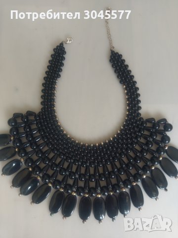 Колие черно - бижута, снимка 1