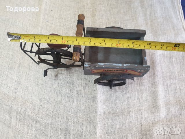 Старинна триколка, снимка 7 - Антикварни и старинни предмети - 40045447