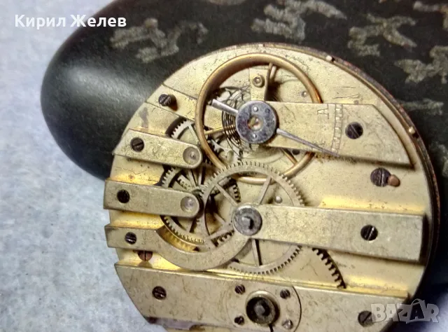 МЕХАНИЗЪМ с РИМСКИ ПОРЦЕЛАНОВ ЦИФЕРБЛАТ от СТАР РЯДЪК МОДЕЛ ШВЕЙЦАРСКИ ДЖОБЕН ЧАСОВНИК 49689, снимка 15 - Антикварни и старинни предмети - 48561701