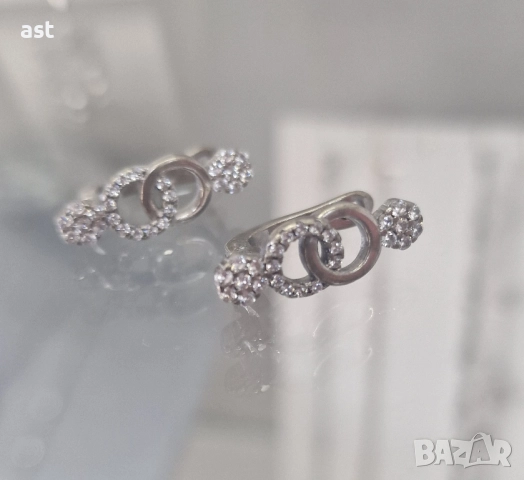 Сребърни обици