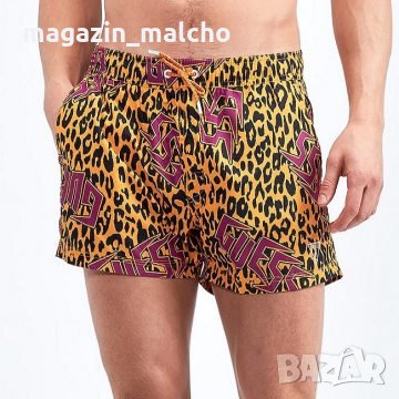 Мъжки Плувни Шорти – Guess Leopard Print; размер: S, снимка 2 - Други - 28830882