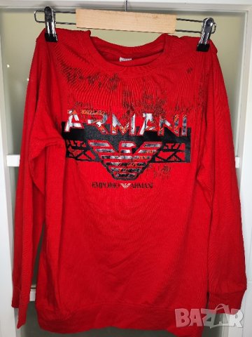 Armani юношеска блуза с дълъг ръкав за момче, 176см