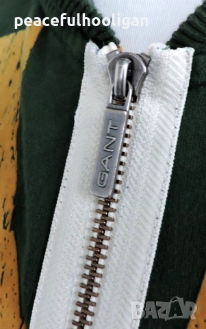 Gant Mens Green Hoodie Full Zip Size L - мъжки суичър с качулка, снимка 11 - Суичъри - 52430235