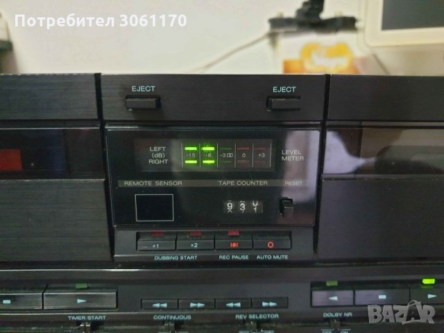 Страхотен касетен дек Akai HX-M670W Всичко по дека работи. В отлично състояние. , снимка 4 - Декове - 32735206