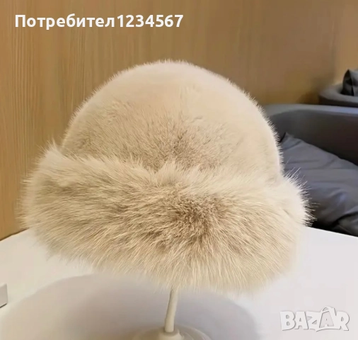 Нови зимни шапки с косъм, налични цветове, снимка 7 - Шапки - 52988463