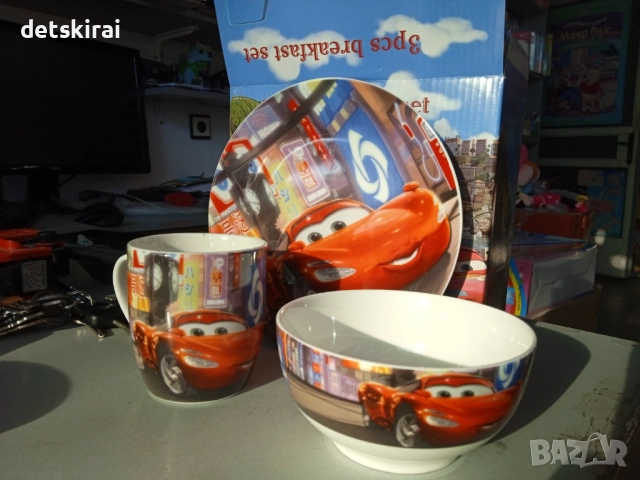 Порцеланов сервиз различни герои - Спайдърмен, Фрозен, Мак и др, снимка 5 - Други - 35583793