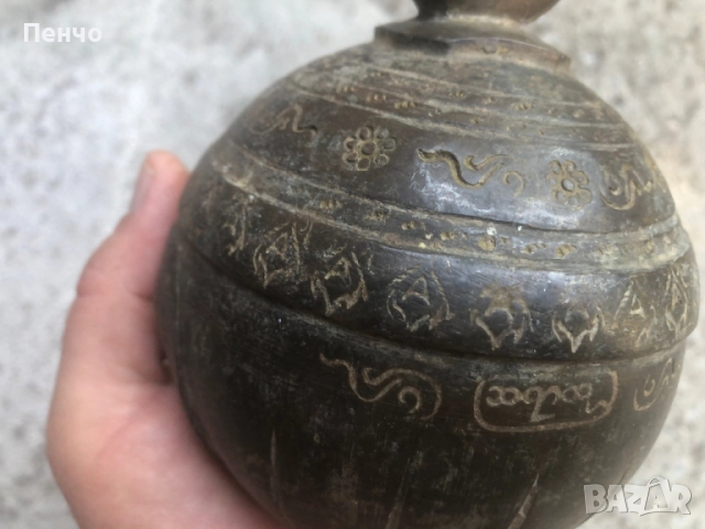 старинен бронзов, огромен звънец /хлопка, камбанка/, снимка 9 - Антикварни и старинни предмети - 51461254