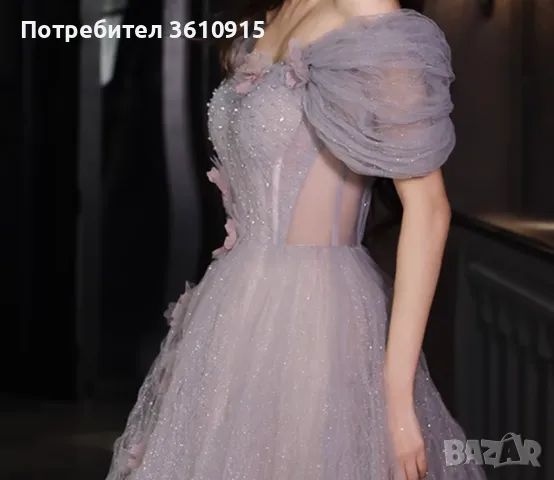 Бална рокля с цветя, снимка 6 - Рокли - 43337521
