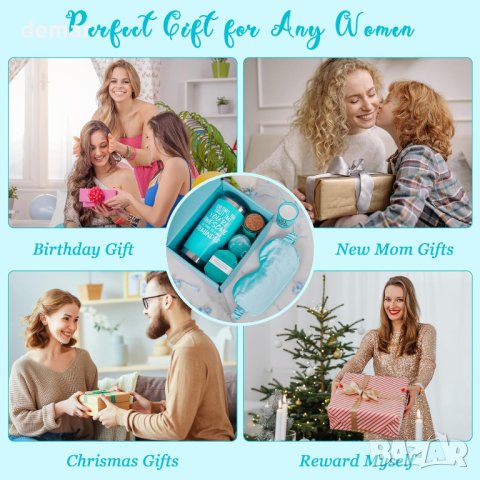 Подаръчен комплект за жена Lunluck, синьо, снимка 7 - Други стоки за дома - 43506566