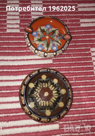 Автентични Керамични съдове - Гърне, Кана ,Свещник и Пепелник, снимка 4 - Градински мебели, декорация  - 36739493