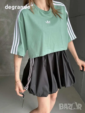 Дамски сет Adidas в розово и зелено, снимка 4 - Спортни екипи - 50814622