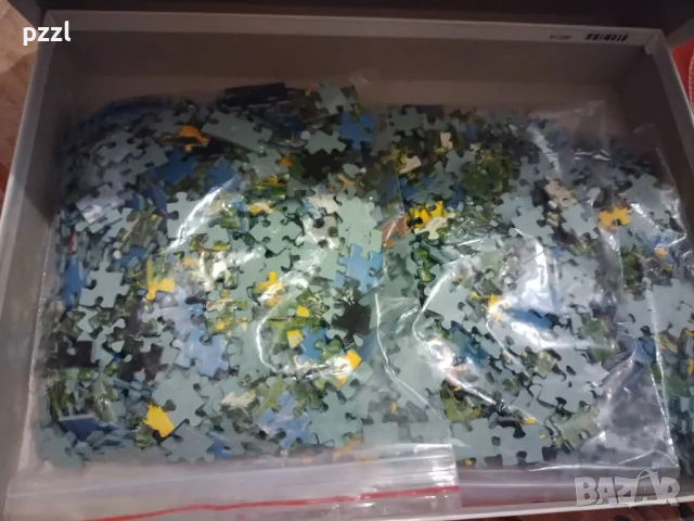 Пъзел "Spring meadow Alps" Huber 1997г. Ravensburger 1500 части , снимка 2 - Пъзели - 49995261