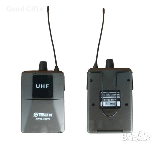 3бр. Комплект БЕЗЖИЧНИ микрофони AWM-495V3, снимка 3 - Микрофони - 42988342