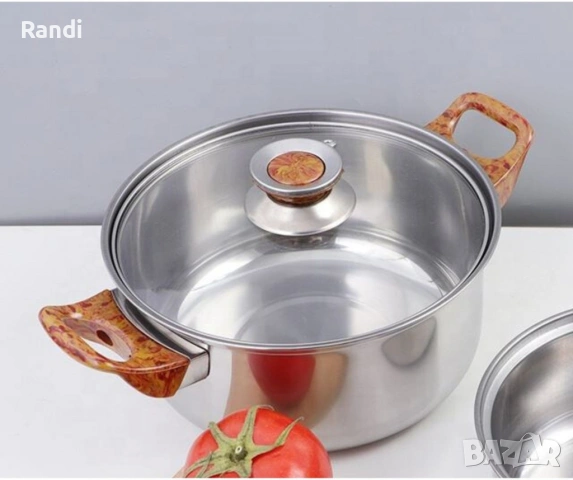 Кухненски комплект за готвене с охлаждащи дръжки, 12 части, снимка 7 - Съдове за готвене - 53252779