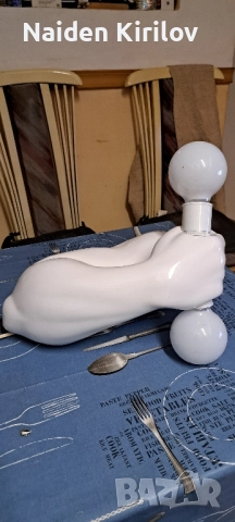 стена/настолна порцеланова лампа , снимка 2 - Настолни лампи - 52314825