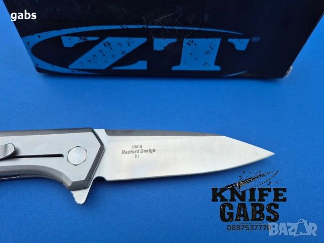 Сгъваем нож Zero Tolerance Rexford Design ZT0808, снимка 5 - Ножове - 53259433