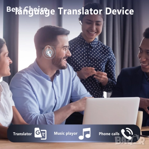 Слушалки преводач / слушалки с функция за превод, снимка 6 - Безжични слушалки - 52588448