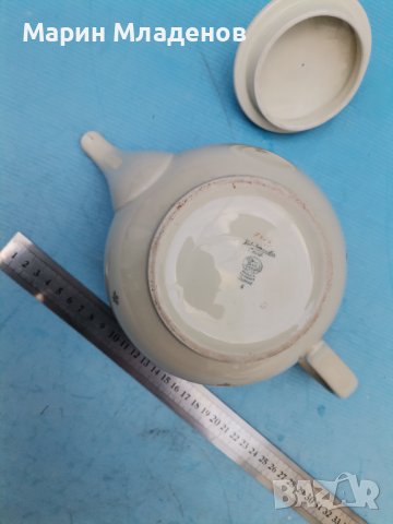 Порцеланов чайник-стар, снимка 4 - Прибори за хранене, готвене и сервиране - 39954229
