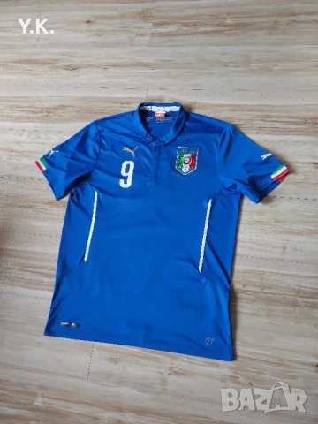 Оригинална мъжка тениска Puma DryCell x Italy National Football Team x Balotelli / Season 14 (Home), снимка 2 - Тениски - 51401661