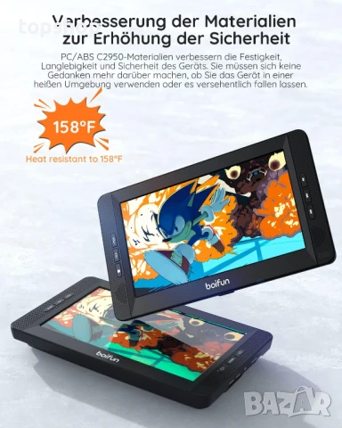 BOIFUN BFN-101 DVD / USB/ SD плейър за задна седалка на кола 2 екрана 10,5 инча, снимка 4 - Аксесоари и консумативи - 50500989