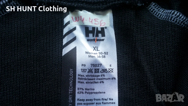 HELLY HANSEN 75027 57% Merino Wool Twermo Work Wear размер L / XL работна термо блуза W4-456, снимка 13 - Блузи - 52028027