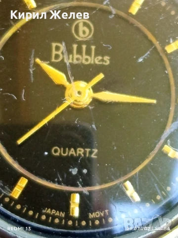 Красив дамски часовник Bubbles Quartz Japan movt стилен дизайн 34077, снимка 4 - Дамски - 51087698