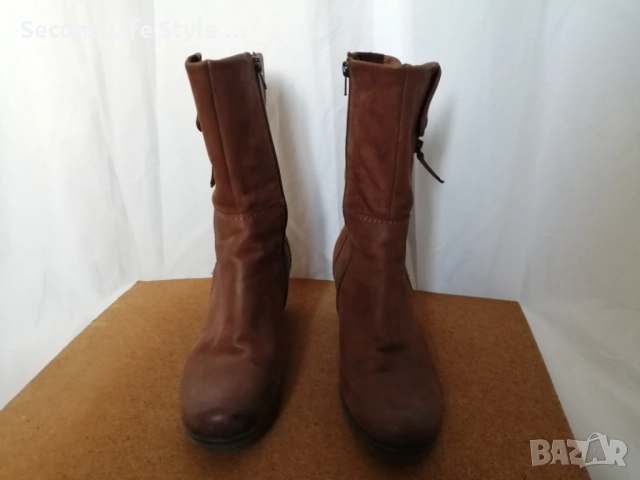 № 38 Gabor дамски боти естествена кожа в кафяв цвят, снимка 3 - Дамски ботуши - 52953698