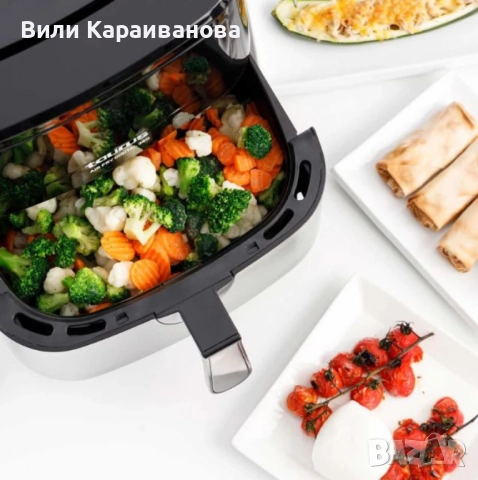 Фритюрник с горещ въздух Taurus Air Fry Digital 360 – 7.5L, 2150W, 360° двойна резистенция, 10 прогр, снимка 3 - Мултикукъри - 51546786