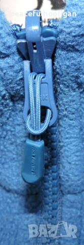 Jack Wolfskin Nanuk Mens Blue Full Zip Outdoor Polar Fleece Jacket Size XL, снимка 11 - Суичъри - 53392774