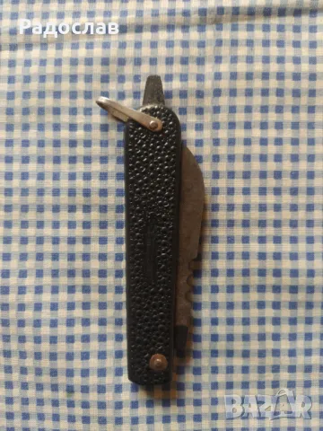 стар руски сгъваем нож с отвертка , снимка 2 - Ножове - 50057620