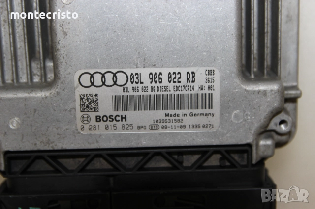 Моторен компютър Audi A3 8P (2008-2012г.) 03L906022RB / 03L 906 022 RB / 0281015825 / 0 281 015 825, снимка 2 - Части - 51873807