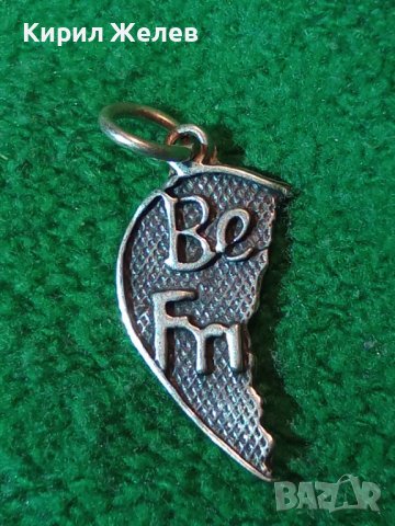 BEST FRIEND - СРЕБЪРНО МЕДАЛЬОНЧЕ - СЪРЧИЦЕ - Най-ДОБЪР ПРИЯТЕЛ СРЕБРО 925 АРТ ПЕНДАНТ 27171