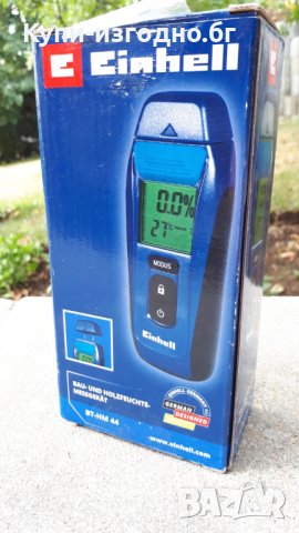 EINHELL BT-HM 44 СТРОИТЕЛЕН ДЪРВЕСЕН ВЛАГОМЕР ТОЧЕН МЕТЪР LCD ТЕРМОМЕТЪР, снимка 5 - Друга електроника - 33582794