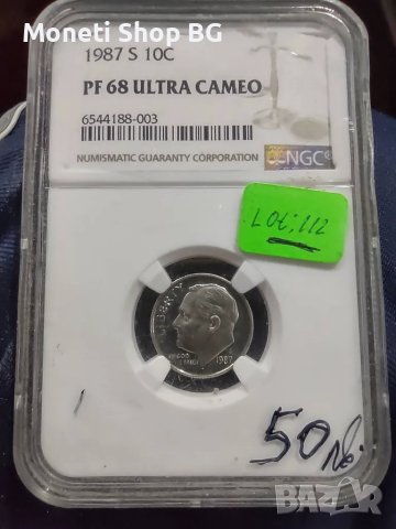 10C 1987-S-PF68 ULTRA CAMEO