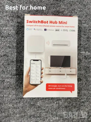 SwitchBot Hub Mini- Хъб и IR дистанционно, снимка 11 - Друга електроника - 48201451